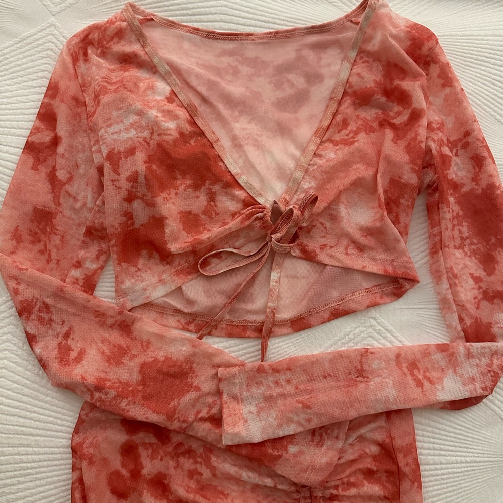 Pink Tie-Dye Swimsuit Cover Up - Picture 3 of 6